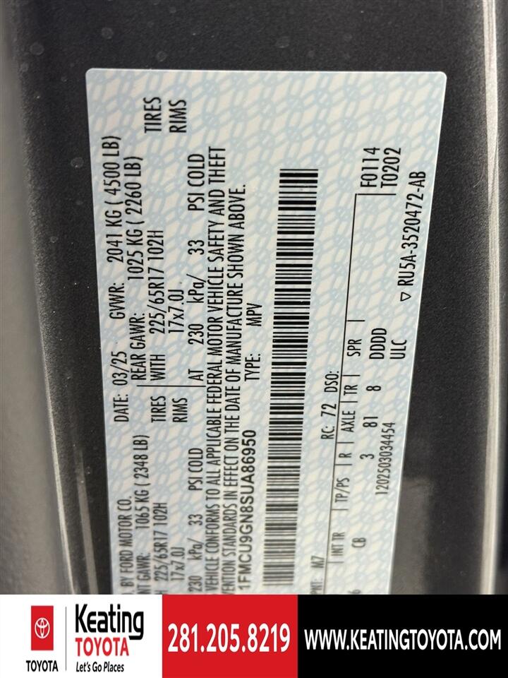 Ford Escape Active AWD 2025 Ford Escape Active AWD 2025