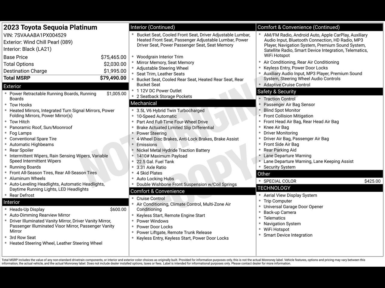 Toyota Sequoia TRD Pro 4WD 2023