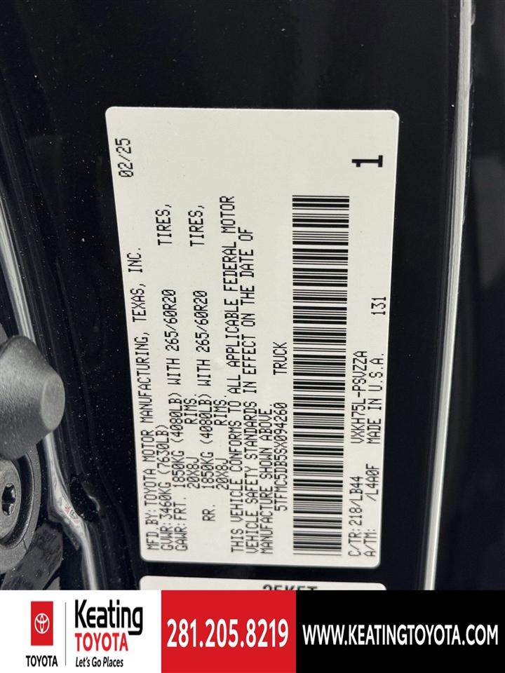 Toyota Tundra 1794 CrewMax 4WD 2025