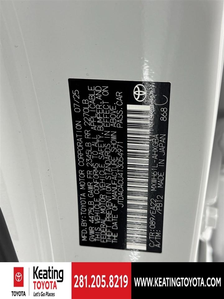 Toyota Prius LE 2026