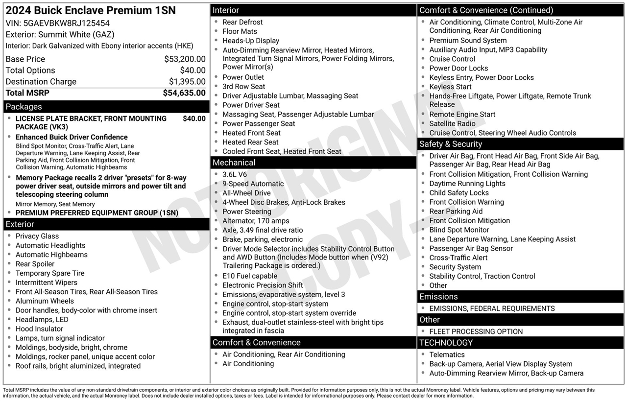Buick Enclave Premium AWD 2024