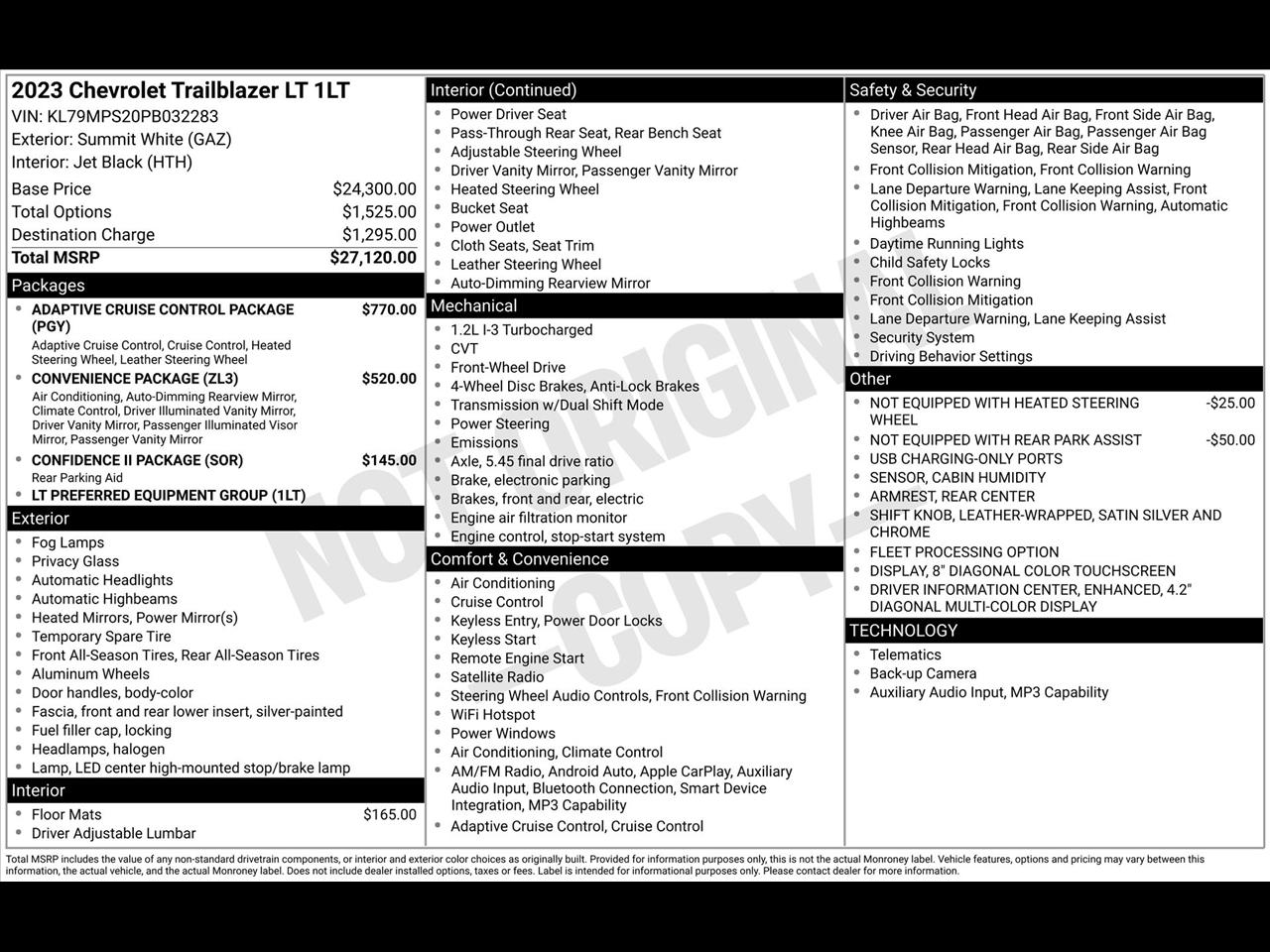 Chevrolet TrailBlazer LT 2023