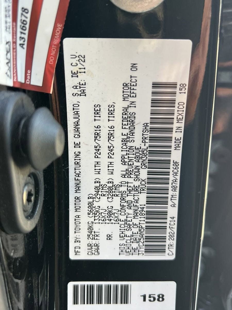 Toyota Tacoma SR5 Double Cab Long Bed V6 6AT 4WD 2023 Toyota Tacoma SR5 Double Cab Long Bed V6 6AT 4WD 2023