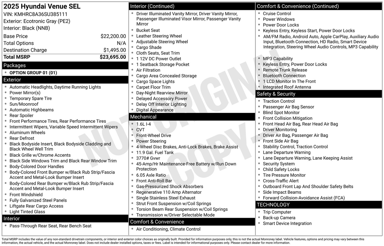 Hyundai Venue SEL 2025