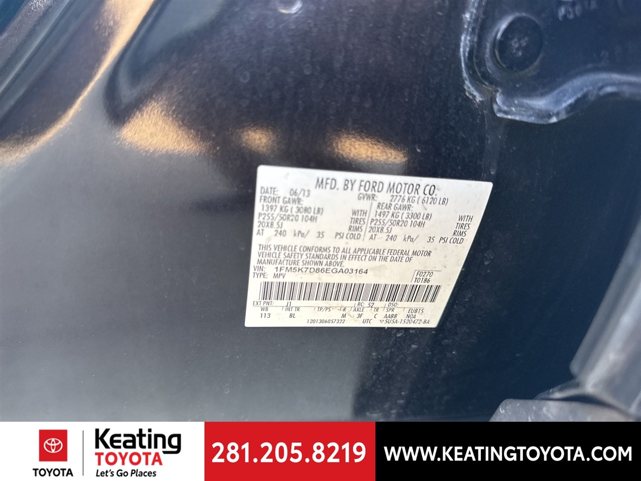 Ford Explorer XLT FWD 2014