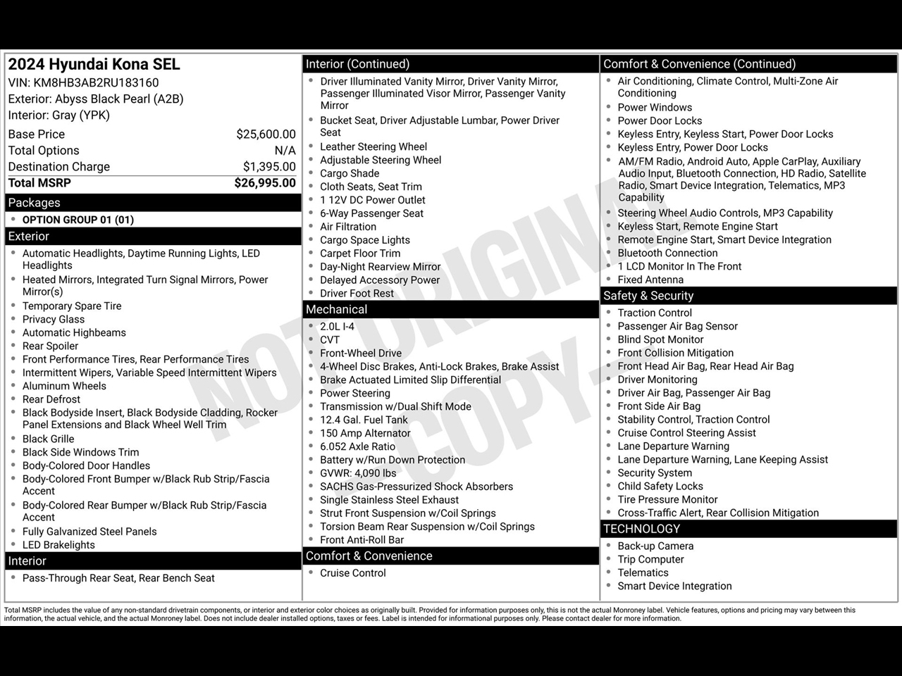 Hyundai Kona SEL 2024