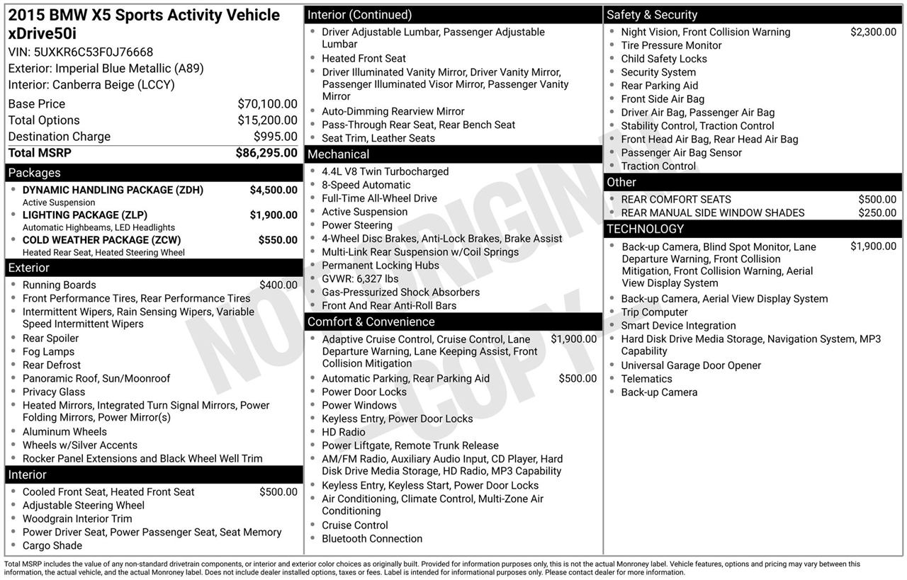 BMW X5 xDrive50i 2015
