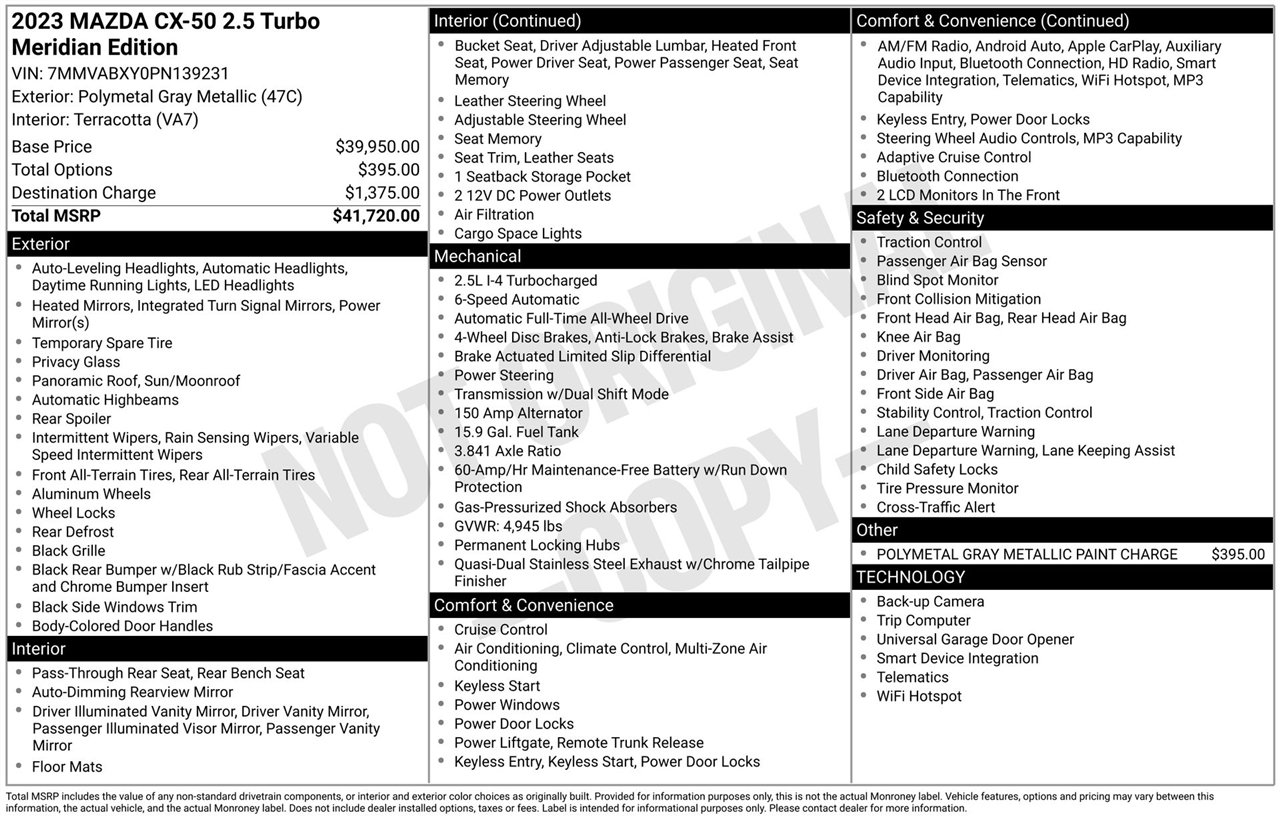 Mazda CX-50 2.5 Turbo 2023
