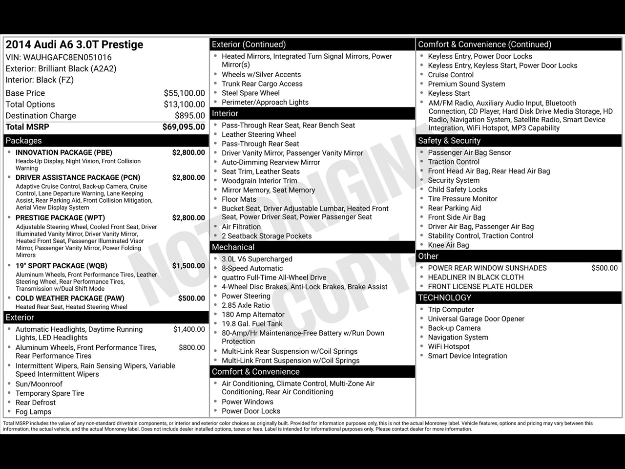 Audi A6 3.0T quattro Tiptronic 2014