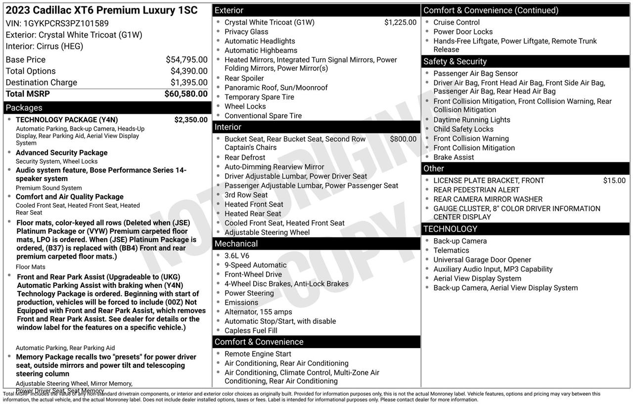 Cadillac XT6 Premium Luxury 2023
