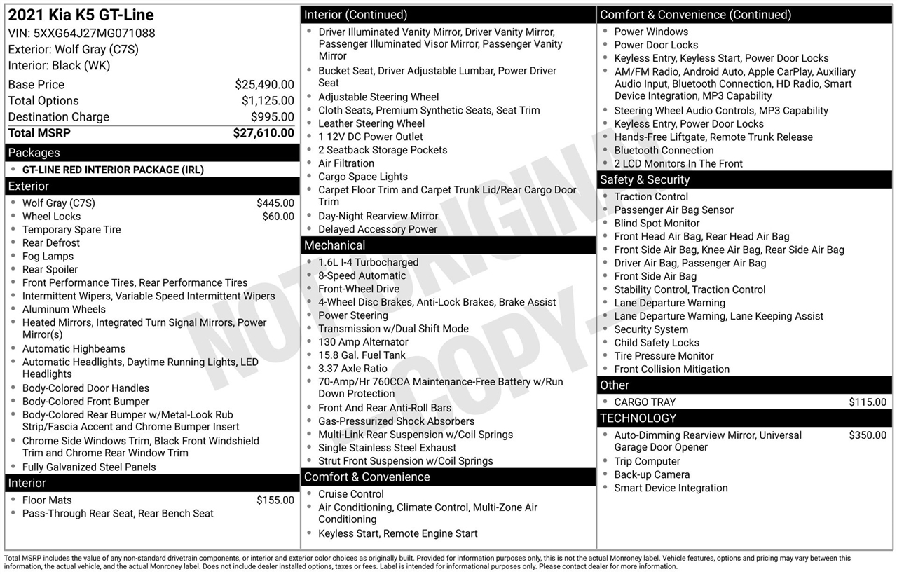 Kia K5 GT-Line 2021