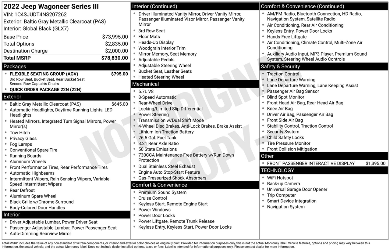Jeep Wagoneer Series III 2022