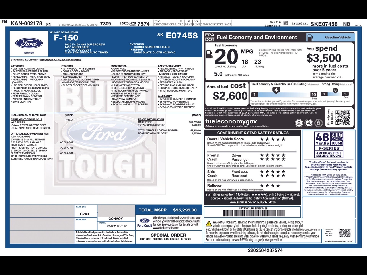 Ford F-150 XLT SuperCrew 4WD 2025