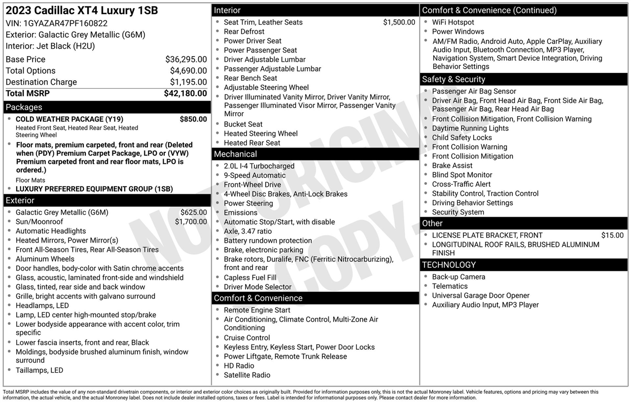Cadillac XT4 Luxury 2023