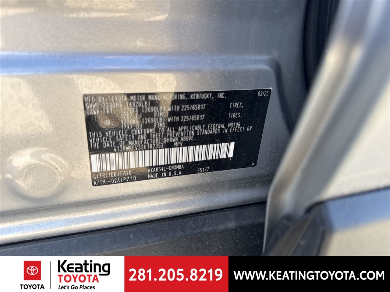 Toyota RAV4 Hybrid XLE 2025