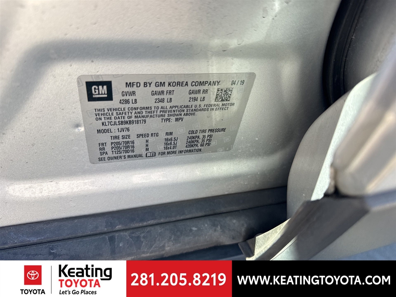 Chevrolet Trax LT FWD 2019