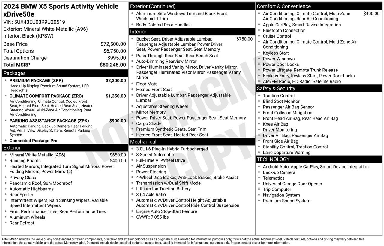BMW X5 xDrive50e 2024