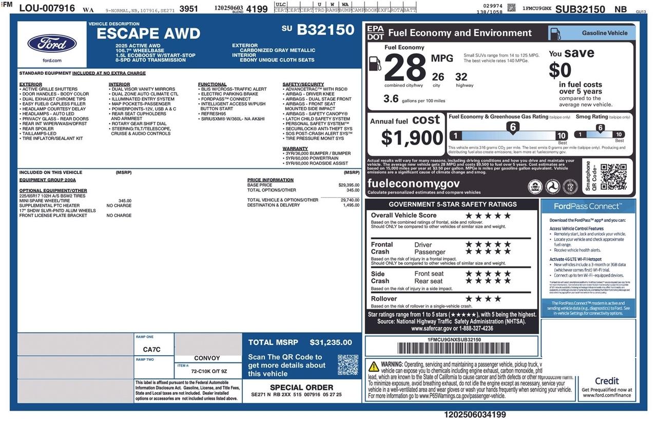 Ford Escape Active AWD 2025