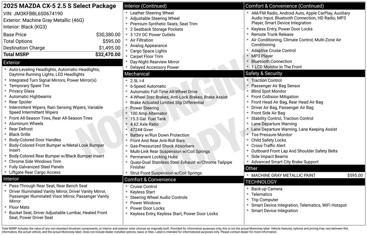 Mazda CX-5 Select 2025
