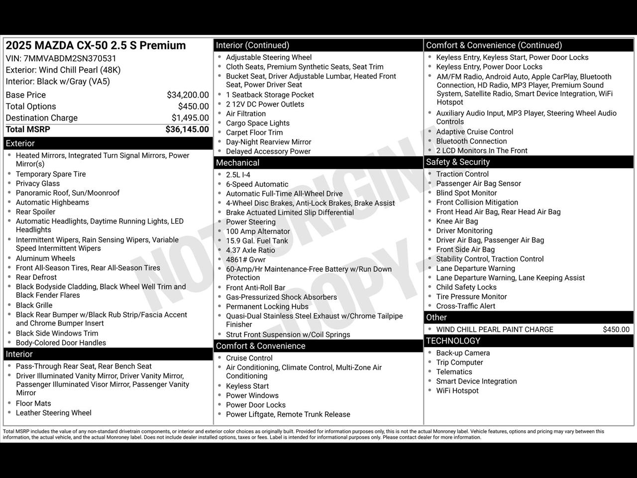 2025 Mazda CX-50 2.5 S Premium