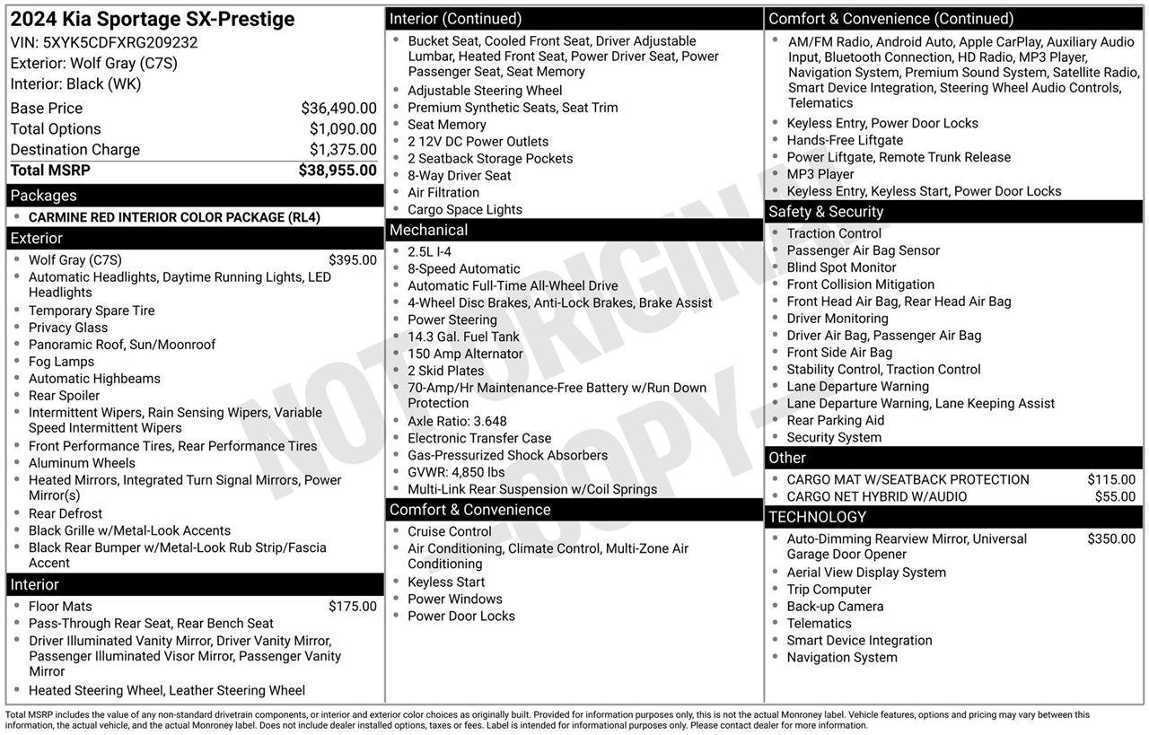 Kia Sportage SX-P AWD 2024