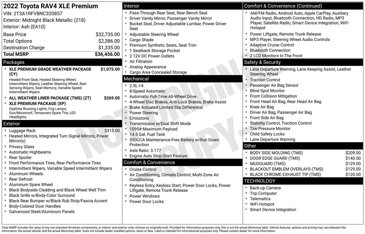Toyota RAV4 XLE Premium AWD 2022