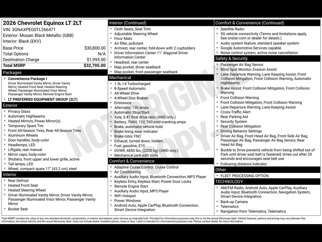 2026 Chevrolet Equinox LT AWD