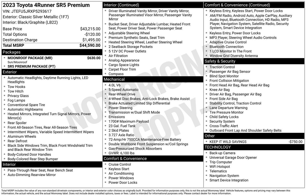 Toyota 4Runner SR5 Premium 2023