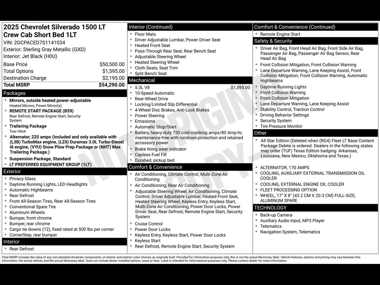 Chevrolet Silverado 1500 LT Crew Cab 2WD 2025