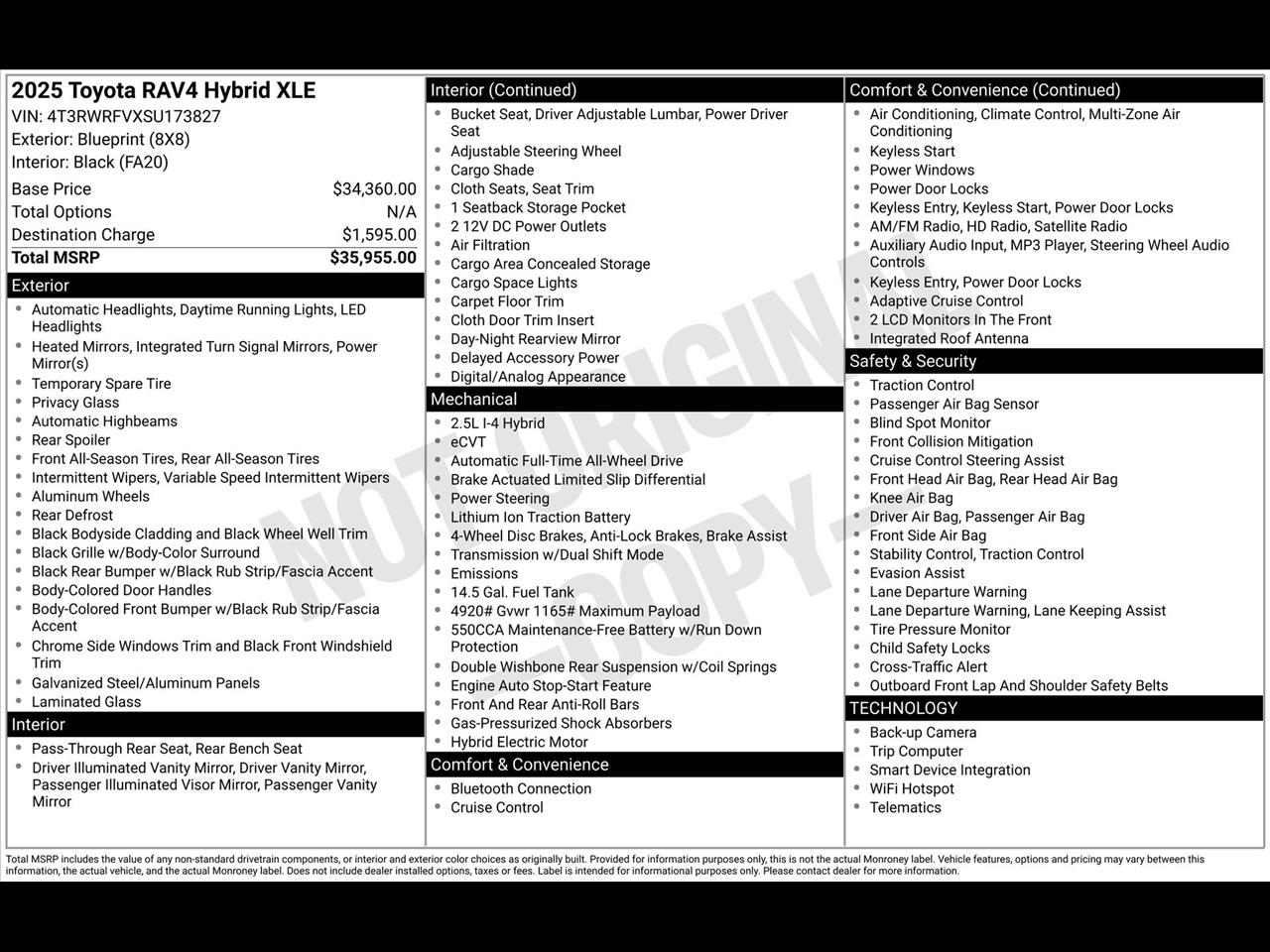Toyota RAV4 Hybrid XLE 2025