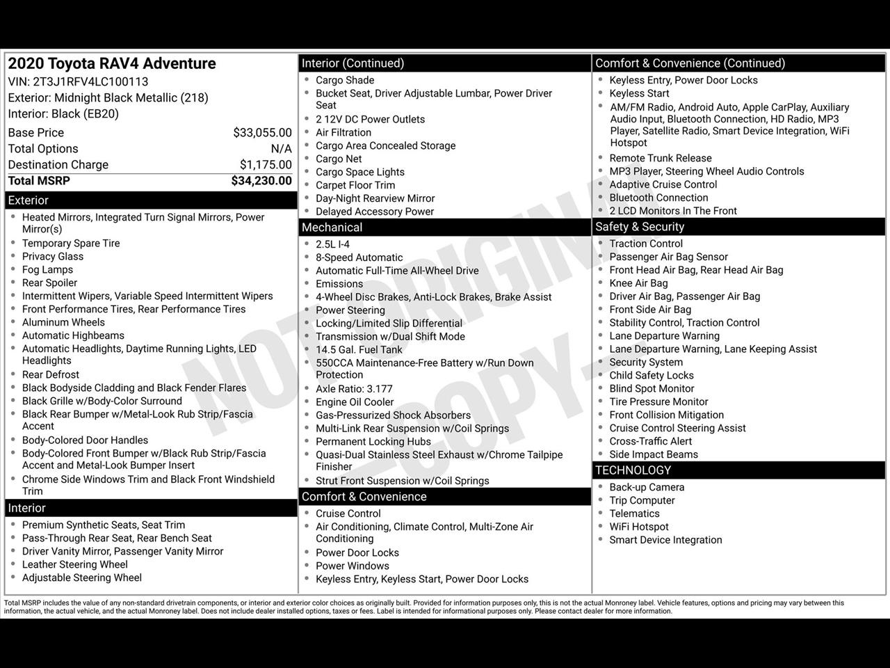 Toyota RAV4 Adventure AWD 2020
