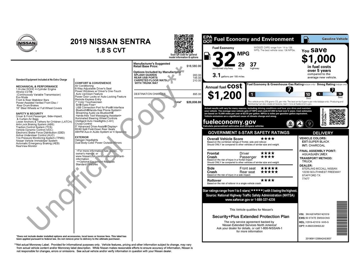 Nissan Sentra SR 2019
