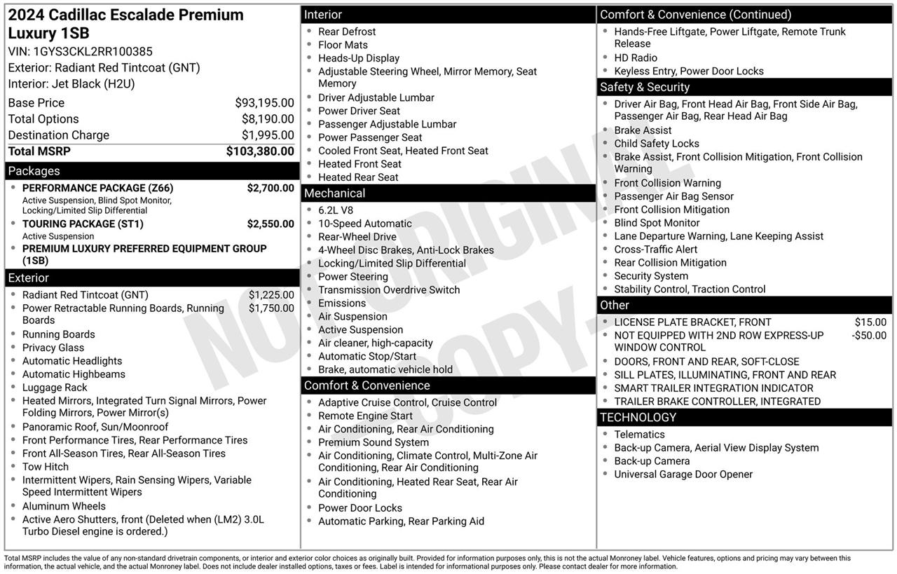 Cadillac Escalade Premium Luxury 2024