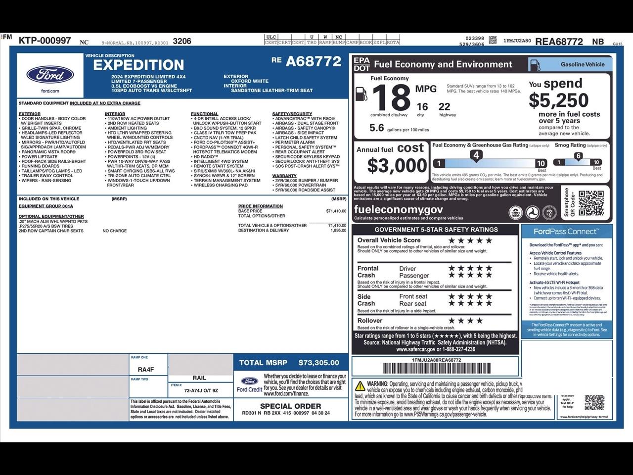 Ford Expedition Limited 4WD 2024