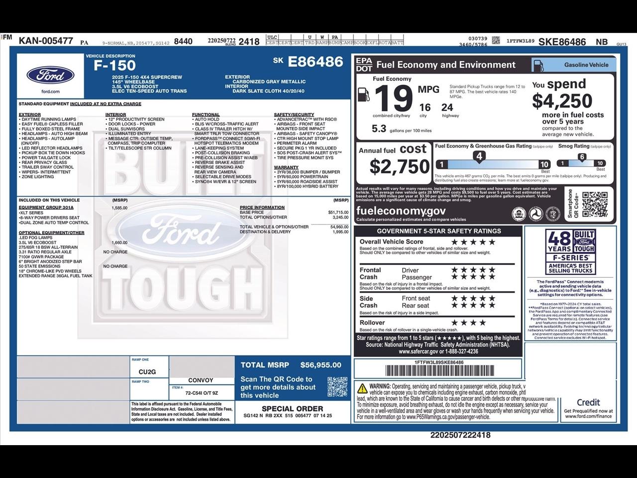 Ford F-150 XLT SuperCrew 4WD 2025