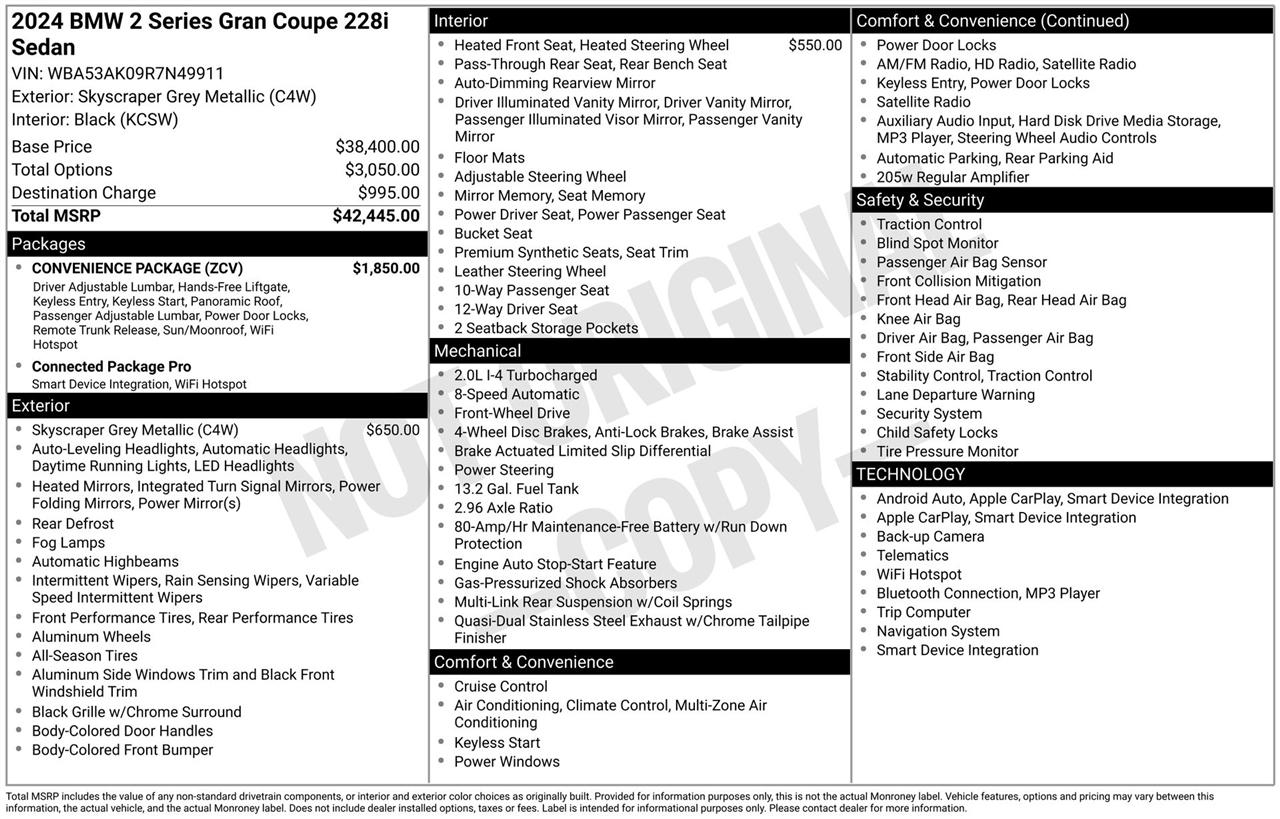 BMW 2-Series Gran Coupe 228i 2024