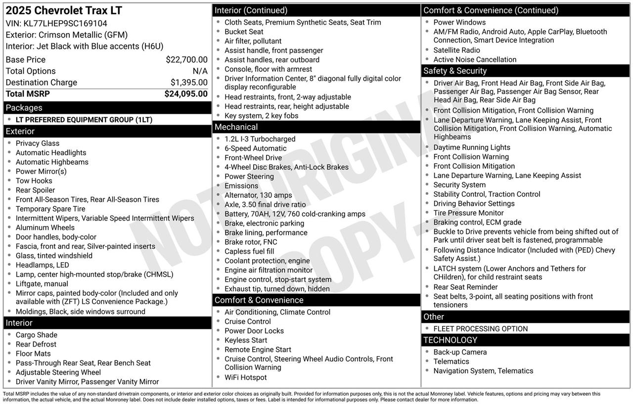 Chevrolet Trax LT 2025