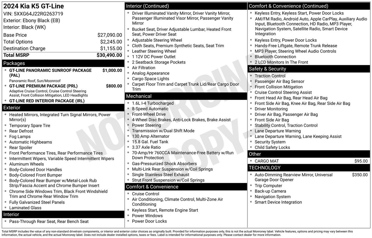 Kia K5 GT-Line 2024