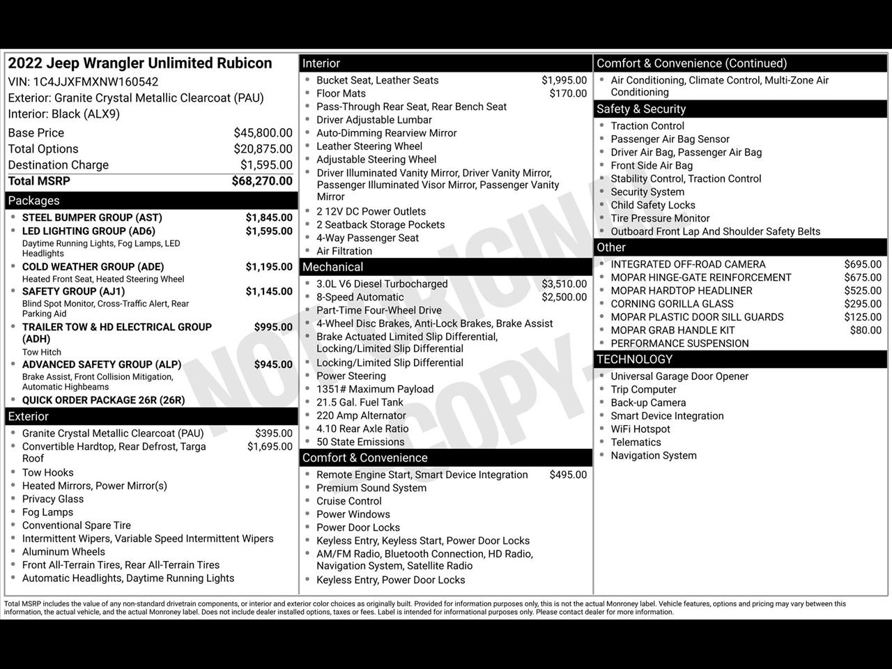 Jeep Wrangler Unlimited Rubicon 2022