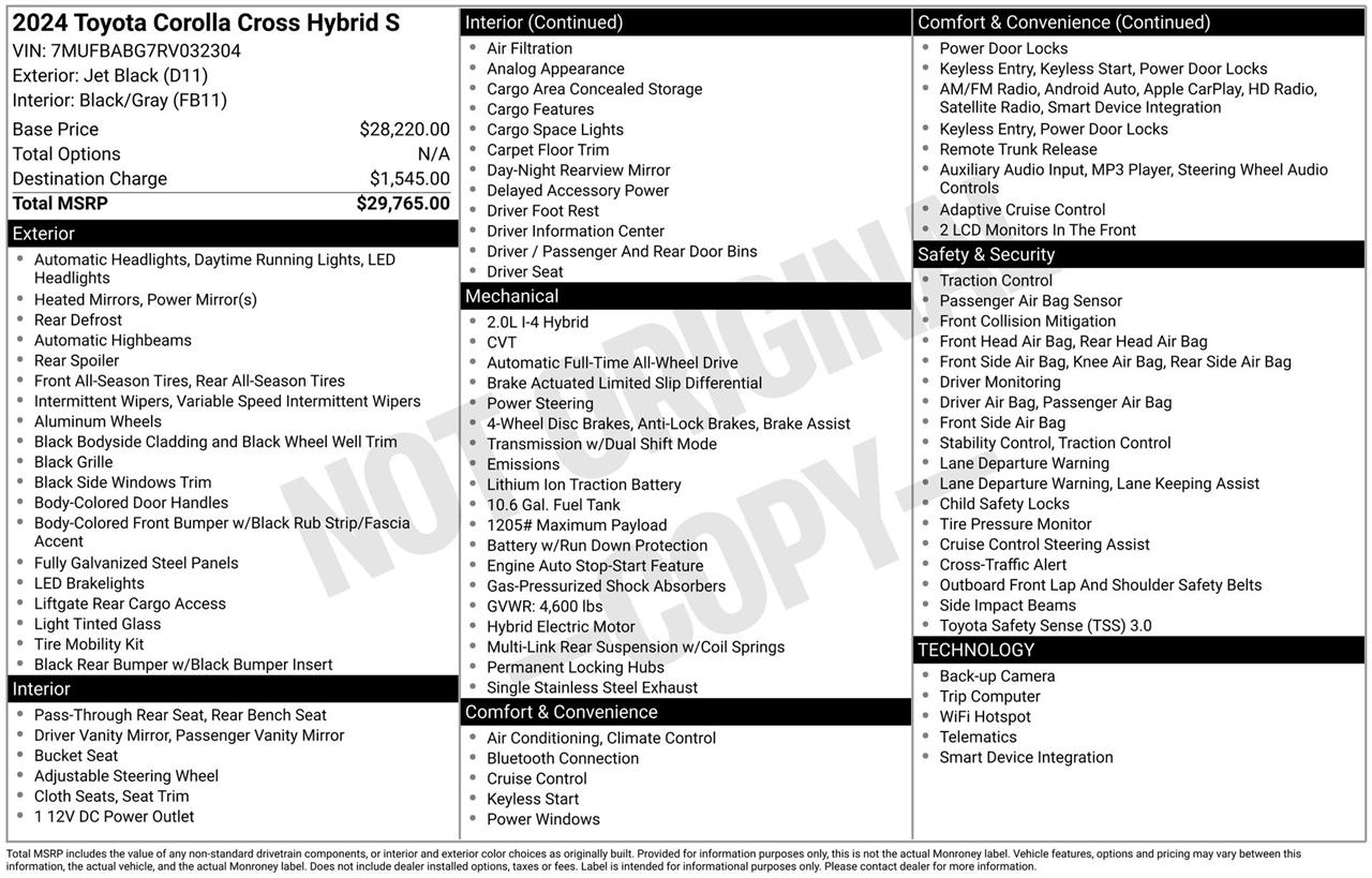 Toyota Corolla Cross XSE AWD 2024