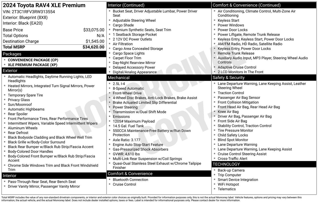 Toyota RAV4 XLE Premium 2024
