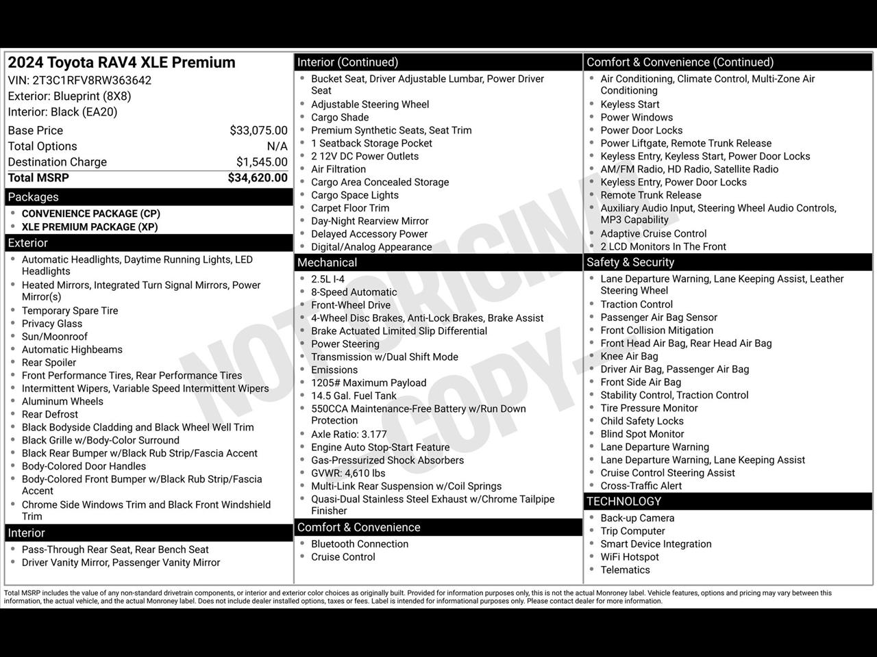 Toyota RAV4 XLE Premium 2024