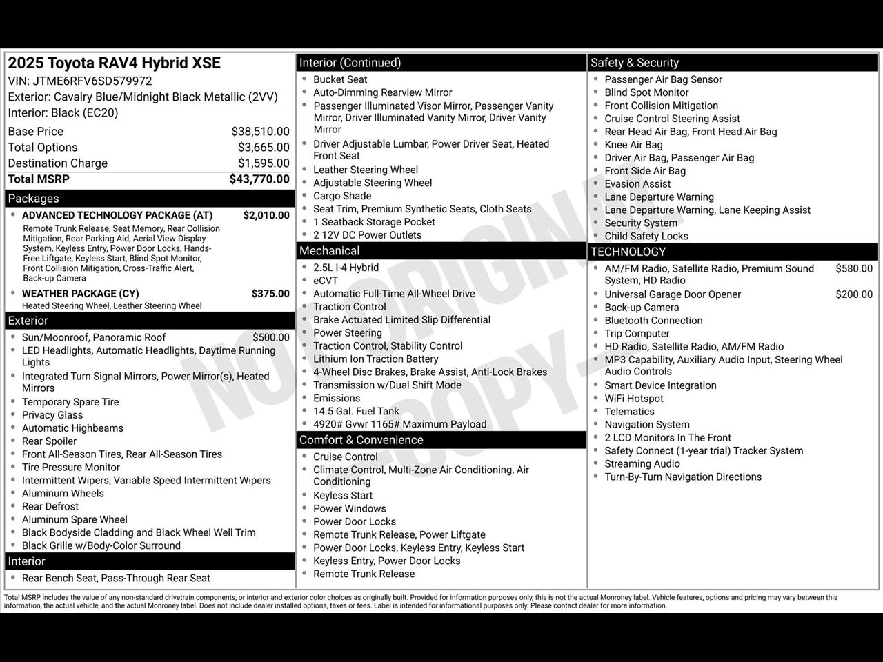 Toyota RAV4 Hybrid XSE 2025