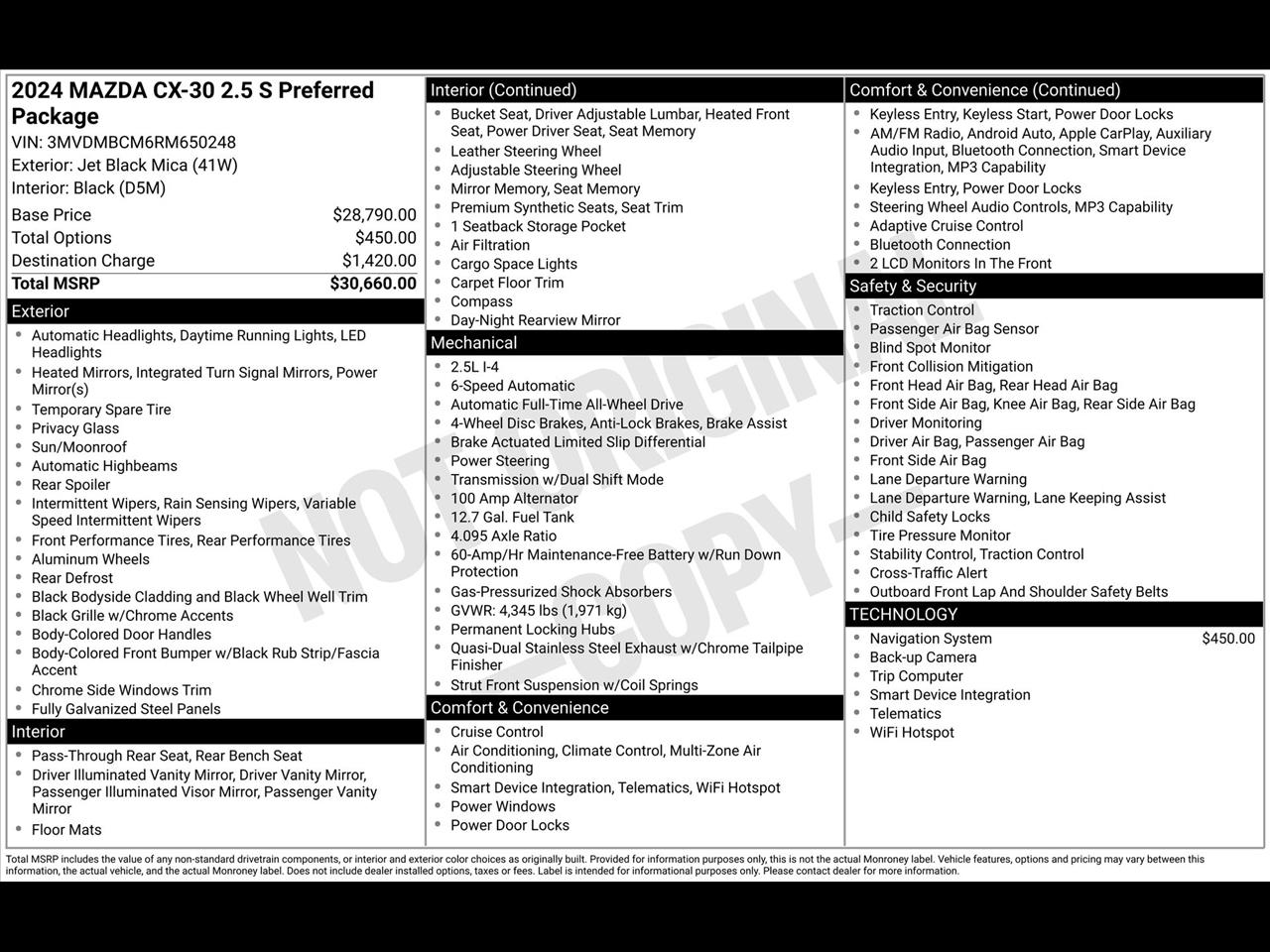 Mazda CX-30 Preferred 2024