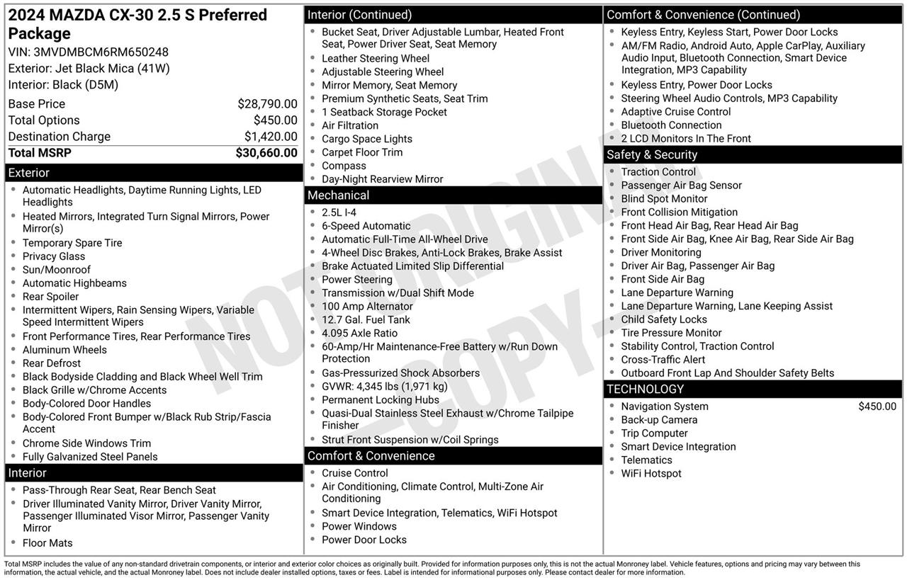 Mazda CX-30 Preferred 2024