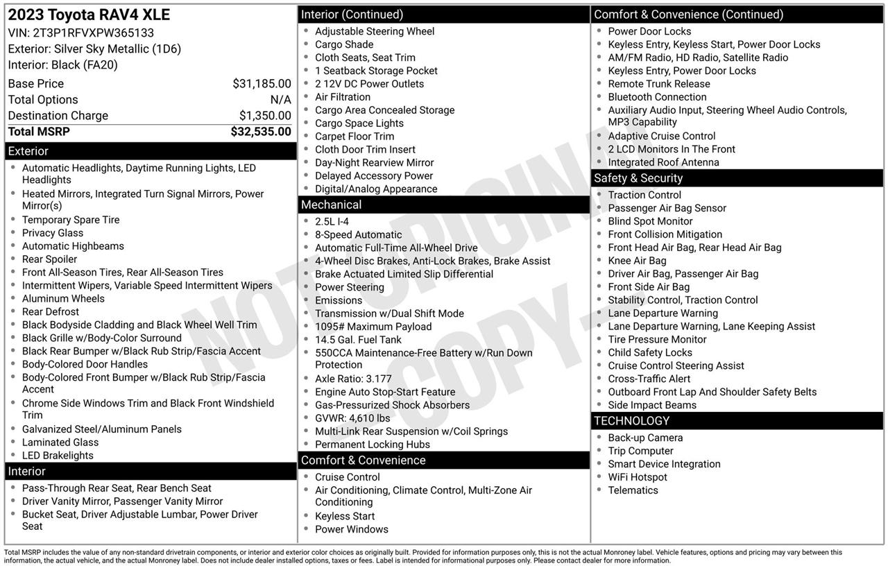 Toyota RAV4 XLE AWD 2023