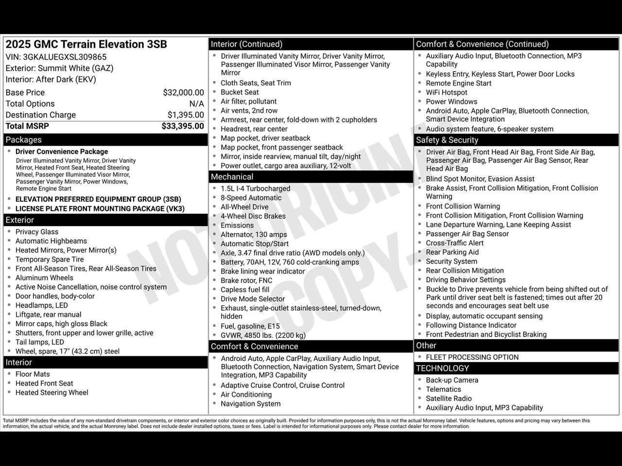 GMC Terrain Elevation AWD 2025