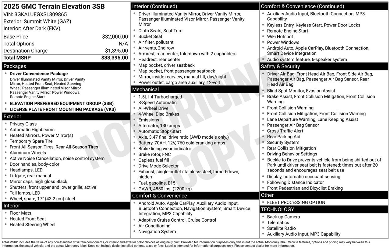 GMC Terrain Elevation AWD 2025