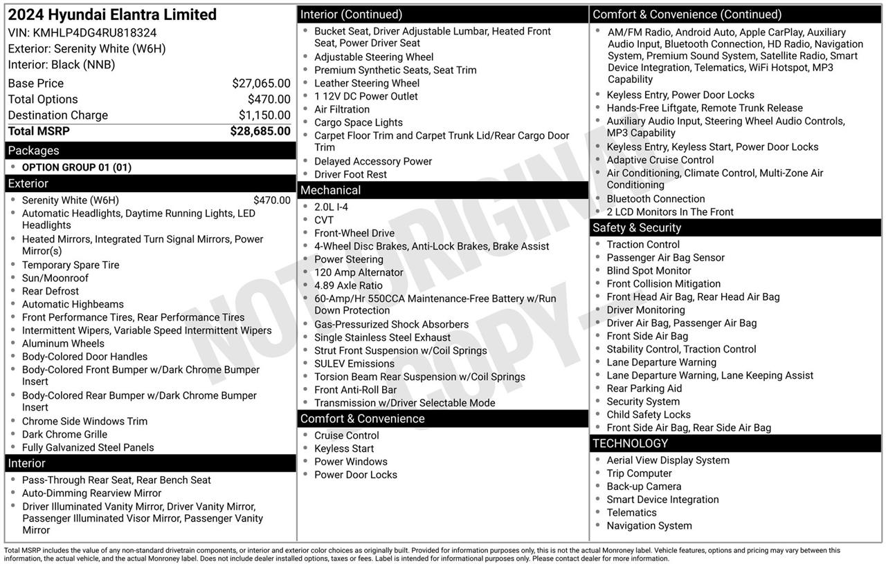 Hyundai Elantra Limited 2024