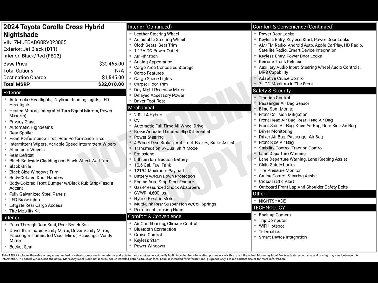 Toyota Corolla Cross XSE AWD 2024